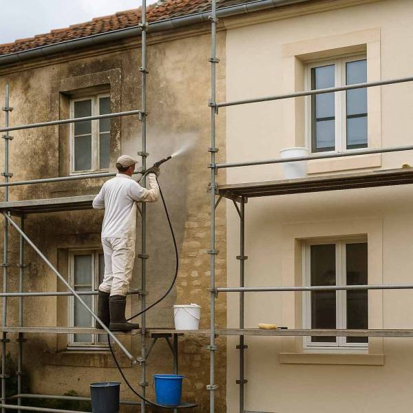 ravalement de façade dans la région de Poitiers